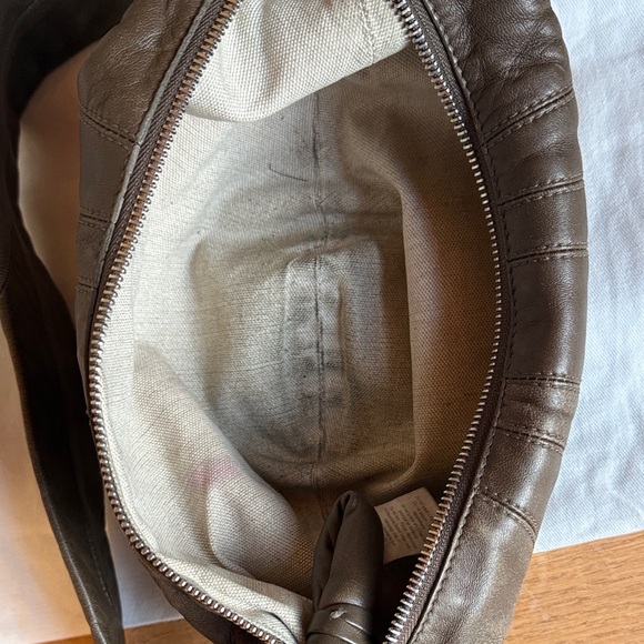 Lemaire Olive Brown Leather Small Croissant Bag - Picture 6 of 10